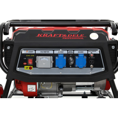Benzīna ģenerators 12 / 230V (3KW)  KD138 KRAFT & DELE