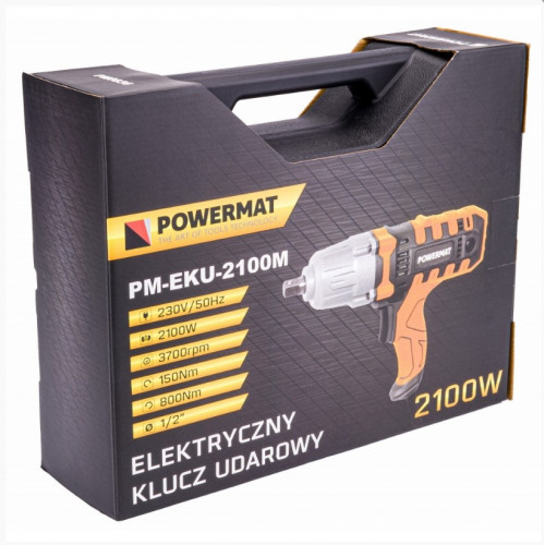 Elektriska trieciena uzgriežņu atslēga 2.1kW, 800Nm no Powermat (PM-EKU-2100M)