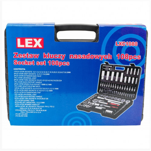 Instrumentu komplekts 108 gab Powermat LEX LXC1080 