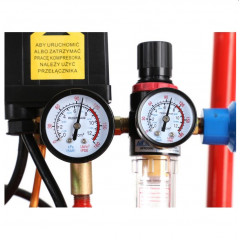 Gaisa kompresors 100L Kraft&dele + digitāla gaisa pistole (KD1483)