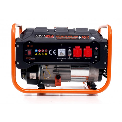 Pārnēsājams vienfāzes benzīna ģenerators 5,2 kW (KD160)