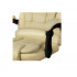 Krēmbalts biroja krēsls ar kāju balstu no eko ādas (00016225)