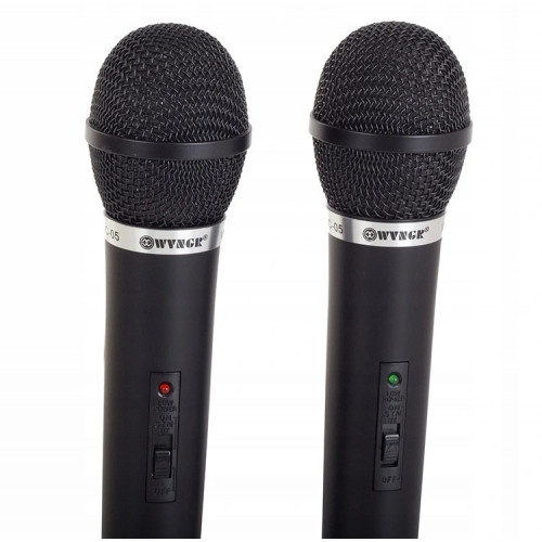 Karaoke komplekts, 2x bezvadu mikrofoni + stacija  (HN0249BEN, 01058)