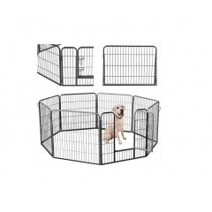 Metāla saliekama  manēža mājdzīvniekiem (suņiem, kaķiem) - 160x160x80 cm MALATEC (00009041)
