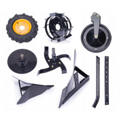 Benzīna motobloks - kultivātors, XXL komplekts 210cm3 no Powermat (PM-GGS-700M)