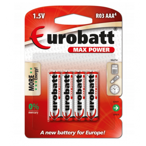 Sārma baterijas Eurobatt AAA (R3) 4 gab. (SR3-SP4)