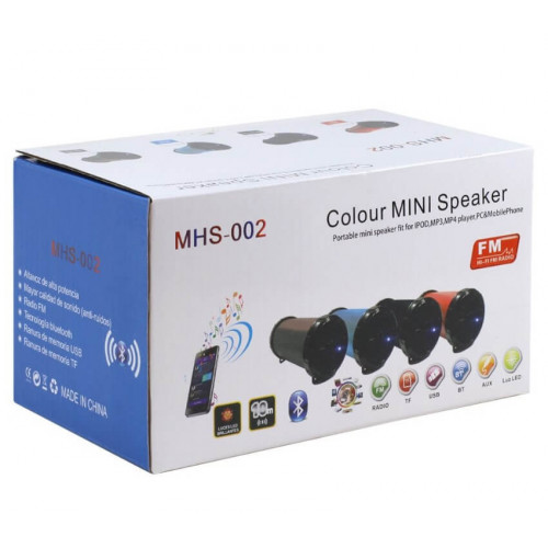 Bluetooth mini skaļrunis ar LED apgaismojumu MHS002 (2658)