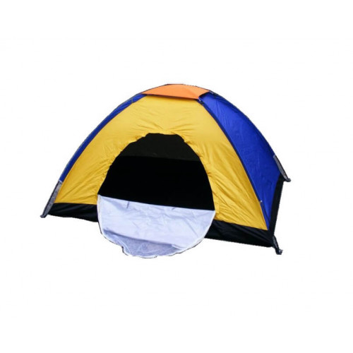 Kempinga tūristu telts ar moskītu tīklu 200x200x130cm 5 personām (HN0482)