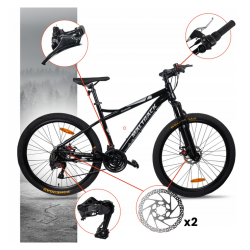 Kalnu velosipēds 15" - 26" MTB MalTrack  (110983)