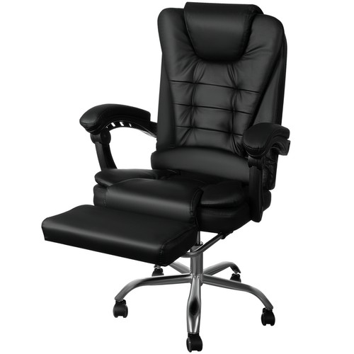 Biroja krēsls ar kāju balstu, eko āda Malatec (00016224, 00023286)