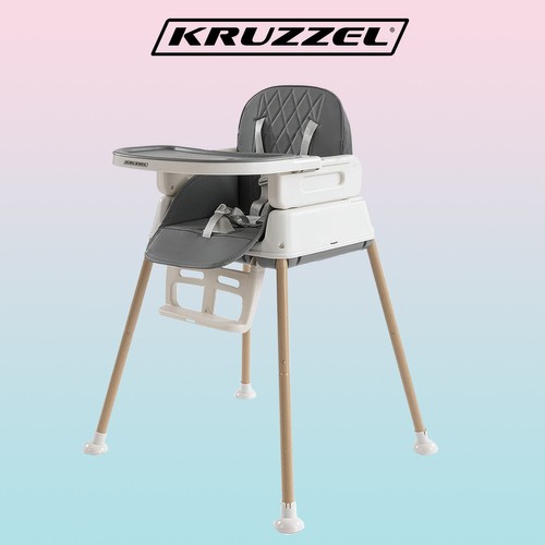 Bērnu barošanas  krēsliņš - pelēks Kruzzel (22014)