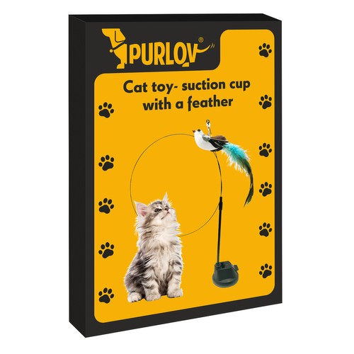 Kaķu rotaļlieta ar piesūcekni Purlov 22099