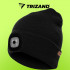 Ziemas cepure ar lukturīti - melna Trizand 22663