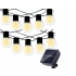 JohnGreen 380cm saules gaismas vītnes baltas,20 LED (SDH1094)