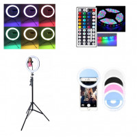 LED / RGB lentes, apaļas lampas, selfie lampas